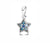 Retro Star Stripe Heart Shape Copper Plating Inlay Zircon Silver Plated Jewelry Accessories