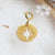 Retro Star Titanium Steel Inlaid Gold Necklace