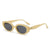 Retro Streetwear Geometric Pc Oval Frame Full Frame Women's Sunglasses