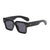 Retro Streetwear Geometric Pc Square Full Frame Women's Sunglasses