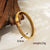 Retro Streetwear Solid Color Stainless Steel Plating 18k Gold Plated Bangle