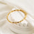 Retro Streetwear Solid Color Stainless Steel Plating 18k Gold Plated Bangle