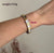 Retro Streetwear Solid Color Stainless Steel Plating Inlay Diamond 18k Gold Plated Bangle