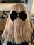 Retro  Style Black Velvet Bow Hairpin Women's Back Head Hair Clip High-grade Spring Clip Headdress