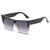 Retro Sweet Color Block Pc Square Full Frame Women's Sunglasses