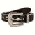 Retro Sweet Solid Color Pu Leather Alloy Diamond Women's Leather Belts