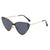 Retro Sweet Triangle Ac Cat Eye Full Frame Women's Sunglasses