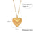 Retro Tortoise Sun Heart Shape Stainless Steel Plating Gold Plated Gold Plated Necklace