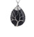 Retro Tree Water Droplets Natural Stone Crystal Charms