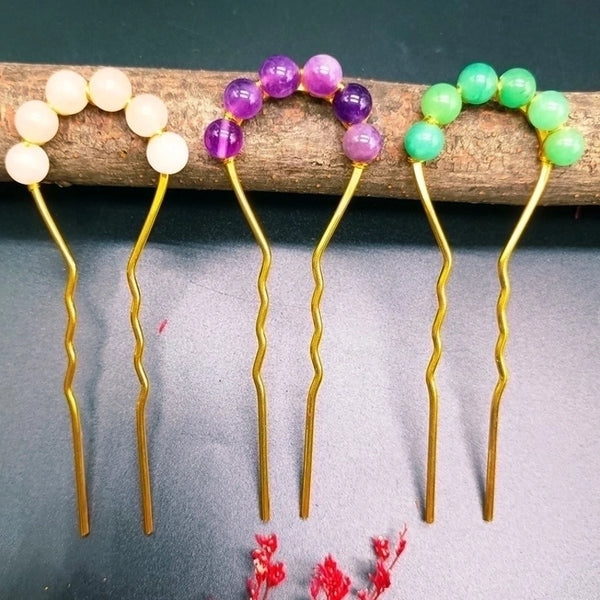 Retro U Shape Alloy Handmade Hairpin