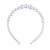 Retro U Shape Solid Color Imitation Pearl Hair Band