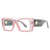 Retro Vacation Color Block Leopard Pc Cat Eye Full Frame Glasses