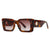 Retro Vacation Color Block Leopard Pc Cat Eye Full Frame Glasses