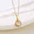 Retro Water Droplets Heart Shape Snowflake Stainless Steel Titanium Steel Plating Inlay Zircon 18k Gold Plated Gold Plated Pendant Necklace