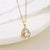 Retro Water Droplets Heart Shape Snowflake Stainless Steel Titanium Steel Plating Inlay Zircon 18k Gold Plated Gold Plated Pendant Necklace