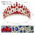 Retro Water Droplets Rhinestone Crown 1 Piece