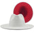 Retro Wool Top Hat Double-sided Blocking Felt Women's Flat-brimmed Jazz Hat