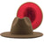 Retro Wool Top Hat Double-sided Blocking Felt Women's Flat-brimmed Jazz Hat