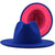 Retro Wool Top Hat Double-sided Blocking Felt Women's Flat-brimmed Jazz Hat