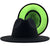 Retro Wool Top Hat Double-sided Blocking Felt Women's Flat-brimmed Jazz Hat