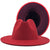 Retro Wool Top Hat Double-sided Blocking Felt Women's Flat-brimmed Jazz Hat