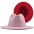 Retro Wool Top Hat Double-sided Blocking Felt Women's Flat-brimmed Jazz Hat