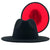 Retro Wool Top Hat Double-sided Blocking Felt Women's Flat-brimmed Jazz Hat