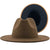 Retro Wool Top Hat Double-sided Blocking Felt Women's Flat-brimmed Jazz Hat