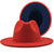 Retro Wool Top Hat Double-sided Blocking Felt Women's Flat-brimmed Jazz Hat