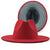 Retro Wool Top Hat Double-sided Blocking Felt Women's Flat-brimmed Jazz Hat