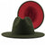 Retro Wool Top Hat Double-sided Blocking Felt Women's Flat-brimmed Jazz Hat