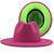 Retro Wool Top Hat Double-sided Blocking Felt Women's Flat-brimmed Jazz Hat