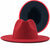 Retro Wool Top Hat Double-sided Blocking Felt Women's Flat-brimmed Jazz Hat