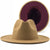 Retro Wool Top Hat Double-sided Blocking Felt Women's Flat-brimmed Jazz Hat