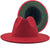 Retro Wool Top Hat Double-sided Blocking Felt Women's Flat-brimmed Jazz Hat