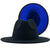 Retro Wool Top Hat Double-sided Blocking Felt Women's Flat-brimmed Jazz Hat