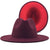 Retro Wool Top Hat Double-sided Blocking Felt Women's Flat-brimmed Jazz Hat