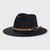 Retro Woolen Hats Men's  Belt Hat Simple Big Brim Jazz Hat