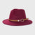 Retro Woolen Hats Men's  Belt Hat Simple Big Brim Jazz Hat