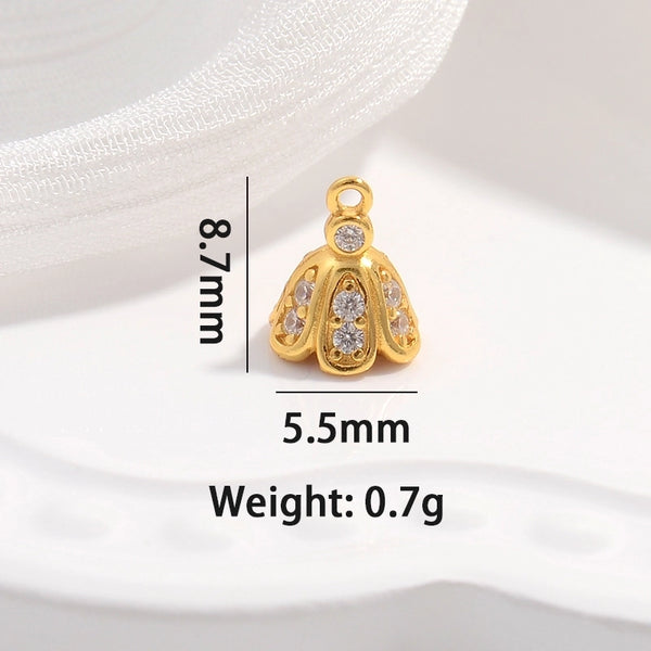 Rhodium Plated Bell 925 Silver Pendants