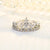 Romantic Crown Copper Plating Zircon Open Ring