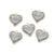 Romantic Heart Shape Alloy Enamel Plating Valentine's Day Charms Jewelry Accessories