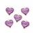 Romantic Heart Shape Alloy Enamel Plating Valentine's Day Charms Jewelry Accessories