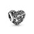 Romantic Heart Shape Sterling Silver Inlay Artificial Gemstones Jewelry Accessories