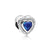 Romantic Heart Shape Sterling Silver Inlay Artificial Gemstones Jewelry Accessories