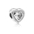 Romantic Heart Shape Sterling Silver Inlay Artificial Gemstones Jewelry Accessories