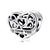 Romantic Heart Shape Sterling Silver Inlay Zircon Jewelry Accessories