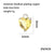 Romantic Simple Style Heart Shape Copper Plating Inlay Zircon 18k Gold Plated Valentine's Day Charms