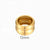 Round Stainless Steel Gold Plated