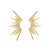 S925 Silver Needle Plated 18k Gold Simple Small Sun Earrings Personality Fashion Geometric Earrings